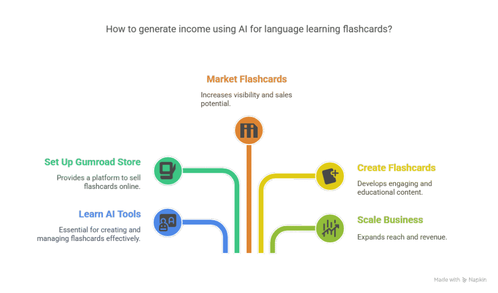 generate income using AI tools for language learning