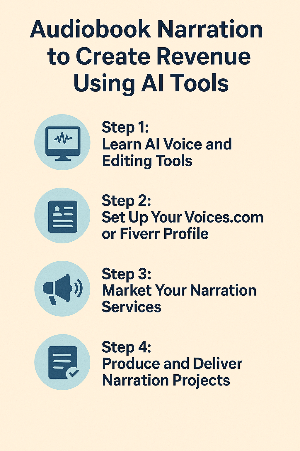 create revenue using AI tools for audiobooks